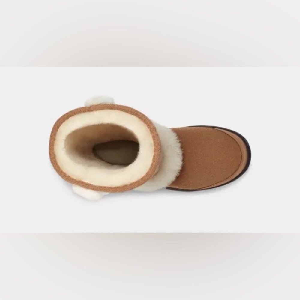 UGG | Sunburst Extra Tall Boots In Chestnut Suede Shearling NEW - Picture 7 of 14